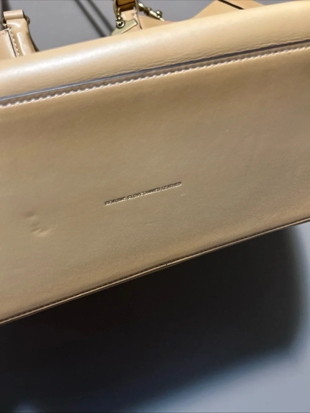 Coach Rae tote Beige Leather Tote with Round Top Handles